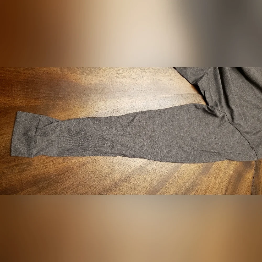 Adidas Amplifier Mens Gray Long Sleeve Shirt Size S